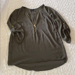 Rue21 Olive Green Blouse